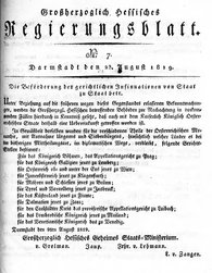 Grossherzoglich Hessisches Regierungsblatt 1819.djvu # 36