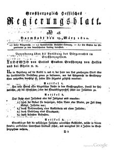 Grossherzoglich Hessisches Regierungsblatt 1820.djvu # 162