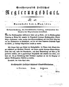Grossherzoglich Hessisches Regierungsblatt 1820.djvu # 200
