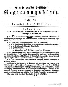 Grossherzoglich Hessisches Regierungsblatt 1820.djvu # 288