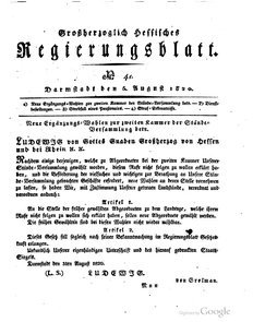 Grossherzoglich Hessisches Regierungsblatt 1820.djvu # 360