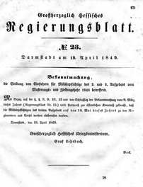 Grossherzoglich Hessisches Regierungsblatt 1849.djvu # 171