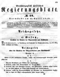Grossherzoglich Hessisches Regierungsblatt 1849.djvu # 173