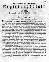 Grossherzoglich Hessisches Regierungsblatt 1849.djvu # 314