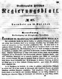 Grossherzoglich Hessisches Regierungsblatt 1849.djvu # 316