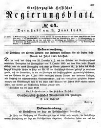 Grossherzoglich Hessisches Regierungsblatt 1849.djvu # 396