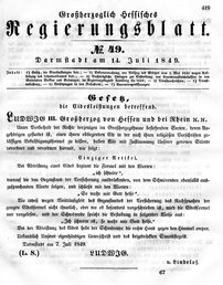 Grossherzoglich Hessisches Regierungsblatt 1849.djvu # 426