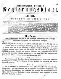 Grossherzoglich Hessisches Regierungsblatt 1849.djvu # 87