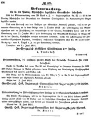 Grossherzoglich Hessisches Regierungsblatt 1851.djvu # 176