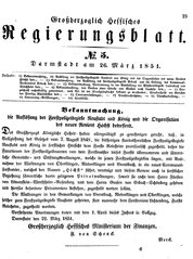 Grossherzoglich Hessisches Regierungsblatt 1851.djvu # 23