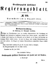 Grossherzoglich Hessisches Regierungsblatt 1851.djvu # 235