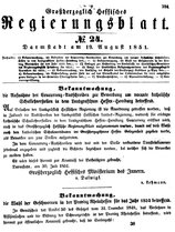Grossherzoglich Hessisches Regierungsblatt 1851.djvu # 251