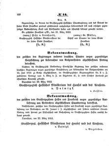 Grossherzoglich Hessisches Regierungsblatt 1853.djvu # 152