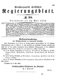Grossherzoglich Hessisches Regierungsblatt 1853.djvu # 361
