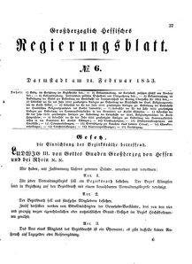 Grossherzoglich Hessisches Regierungsblatt 1853.djvu # 37
