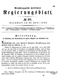 Grossherzoglich Hessisches Regierungsblatt 1853.djvu # 401