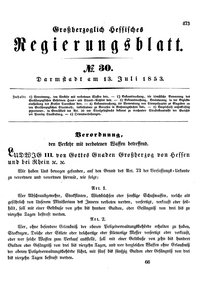 Grossherzoglich Hessisches Regierungsblatt 1853.djvu # 473