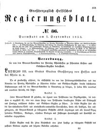 Grossherzoglich Hessisches Regierungsblatt 1853.djvu # 573