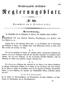 Grossherzoglich Hessisches Regierungsblatt 1853.djvu # 631
