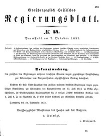 Grossherzoglich Hessisches Regierungsblatt 1853.djvu # 639