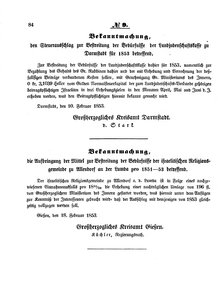 Grossherzoglich Hessisches Regierungsblatt 1853.djvu # 84