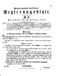 Grossherzoglich Hessisches Regierungsblatt 1853.djvu # 9