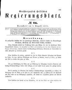 Grossherzoglich Hessisches Regierungsblatt 1860.djvu # 269