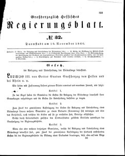Grossherzoglich Hessisches Regierungsblatt 1860.djvu # 333