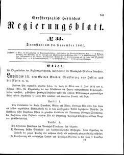 Grossherzoglich Hessisches Regierungsblatt 1860.djvu # 341
