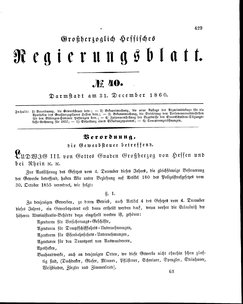 Grossherzoglich Hessisches Regierungsblatt 1860.djvu # 429