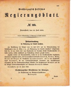 Grossherzoglich Hessisches Regierungsblatt 1880.djvu # 244