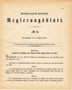 Grossherzoglich Hessisches Regierungsblatt 1881.djvu ‎ # 30