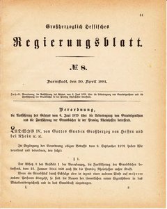 Grossherzoglich Hessisches Regierungsblatt 1881.djvu ‎ # 32