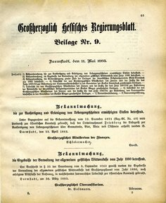 Grossherzoglich Hessisches Regierungsblatt 1883.djvu # 189