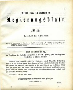 Grossherzoglich Hessisches Regierungsblatt 1883.djvu # 42