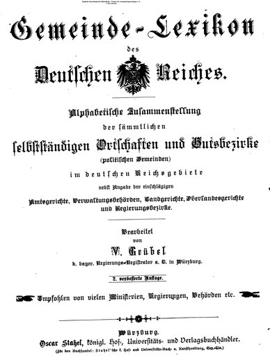 Gruebels Gemeindelexikon des Deutschen Reiches.djvu # 001